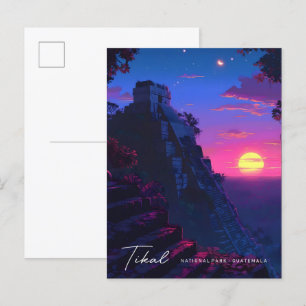 Carte Postale Nuit dans le Parc national de Tikal Guatemala Voya