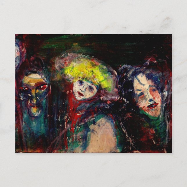 Carte Postale NUIT DE CARNAVAL À VENISE Mascarade Vénitienne Mas (Devant)