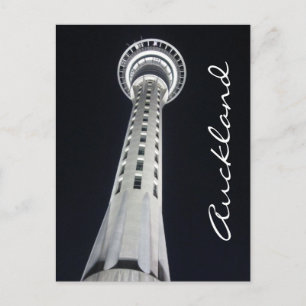Carte Postale nuit de la tour de ciel de auckland