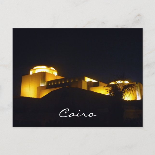 Carte Postale nuit de l'opéra caire (Devant)