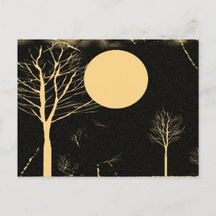 Carte Postale Nuit de Lune Vintage