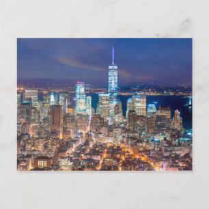 Carte Postale Nuit de Manhattan