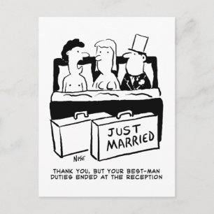 Carte Postale Nuit de noces pour la mariée et le marié
