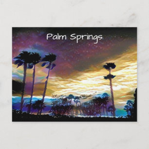 Carte Postale Nuit de Palm Springs