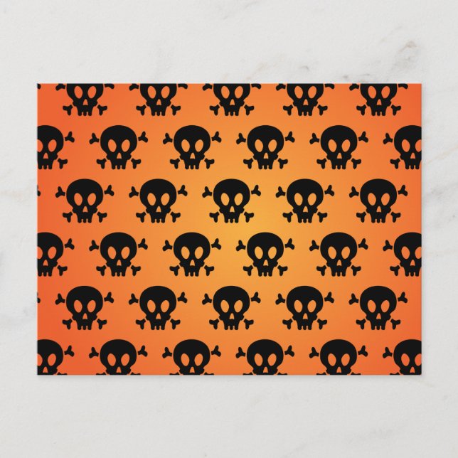 Carte Postale Nuit d'Halloween effrayante (Devant)