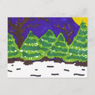 Carte Postale nuit d'hiver