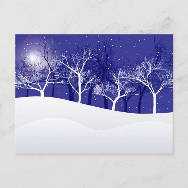 Carte Postale Nuit d'hiver (Devant)