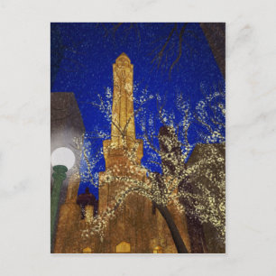 Carte Postale Nuit d'hiver au Water Tower