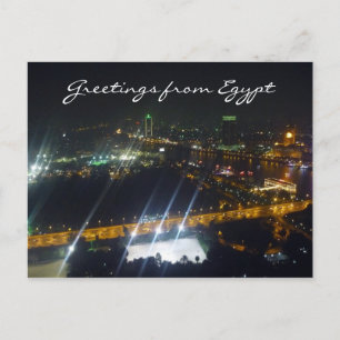Carte Postale nuit du caire egypte