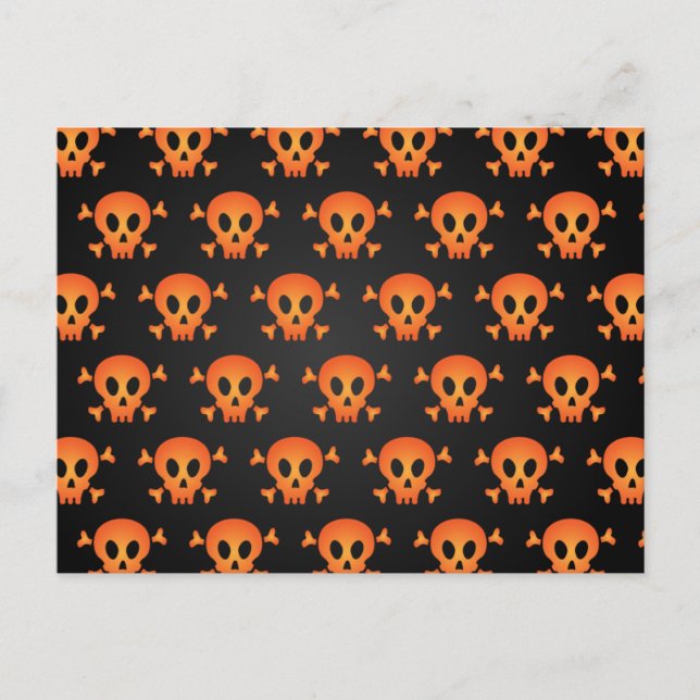 Carte Postale Nuit effrayante d'Halloween (Devant)
