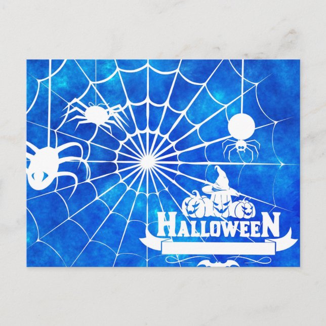 Carte Postale Nuit effrayante d'Halloween (Devant)