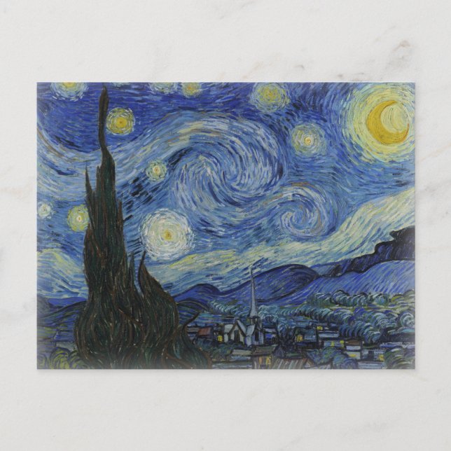 Carte Postale Nuit étoilée de Van Gogh (Devant)