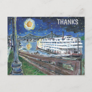 Carte Postale Nuit étoilée Mississippi Queen, ajoutez du texte,