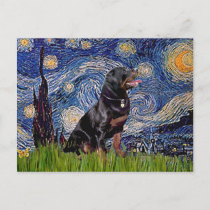 Carte Postale Nuit étoilée - Rottweiler (#6)