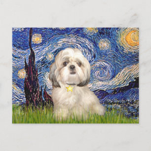 Carte Postale Nuit étoilée - Shih Tzu (Y)