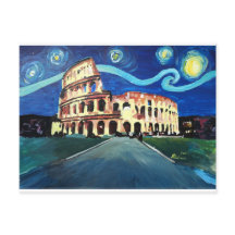 Nuit étoilée sur le Colloque à Rome Italie