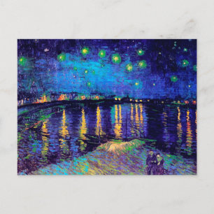 Carte Postale Nuit étoilée sur le Rhône Van Gogh Art