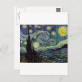 Carte Postale Nuit étoilée - van Gogh (Devant / Derrière)