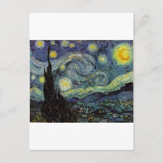 Carte Postale Nuit étoilée - van Gogh (Devant)