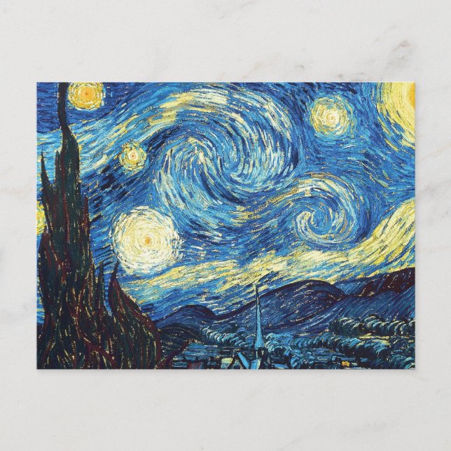 Carte Postale Nuit étoilée - Van Gogh (Devant)