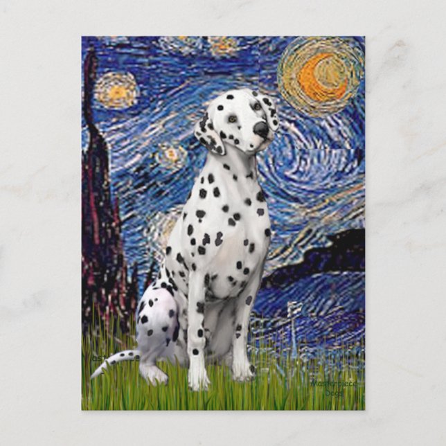 Carte Postale Nuit étoilée (Vertical)  - Dalmatien (Devant)