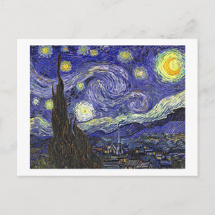 Carte Postale Nuit étoilée, Vincent Van Gogh.