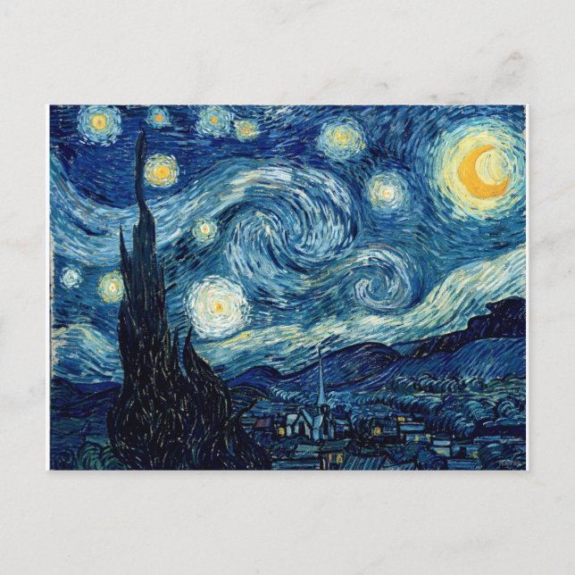 Carte Postale Nuit Starry Par Vincent Van Gogh (Devant)