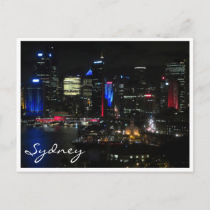 Carte Postale nuit sydney vivid