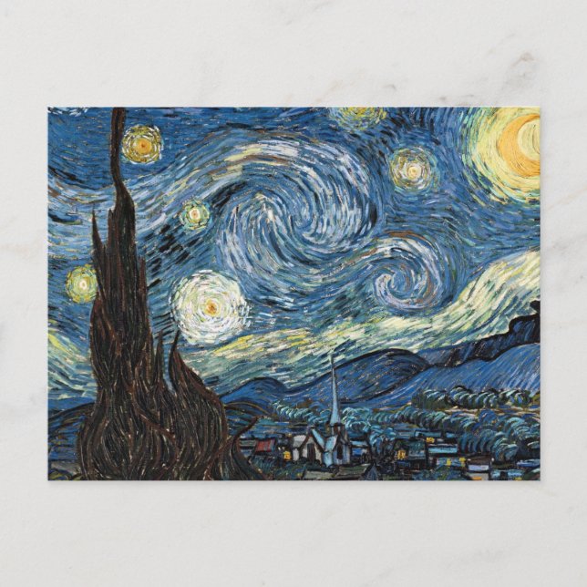 Carte Postale Nuit Van Gogh Starry (Devant)