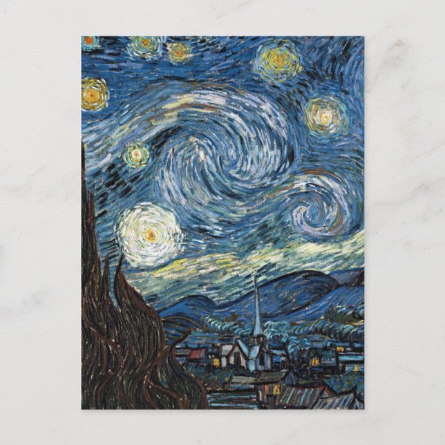 Carte Postale Nuit Van Gogh Starry (Devant)