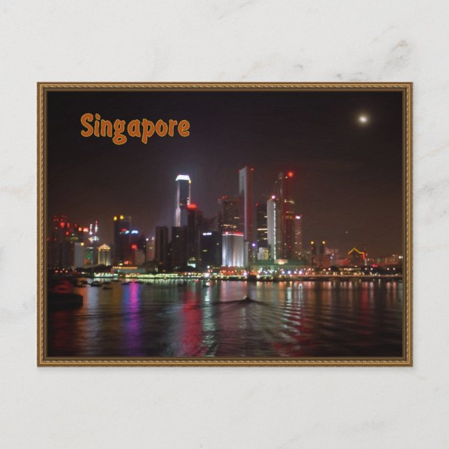 Carte Postale Nuitée à Singapour (Devant)