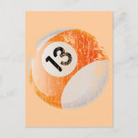 NUMÉRO 13 BILLIARDS BALL - ÂGÉ ET ÉRODÉE