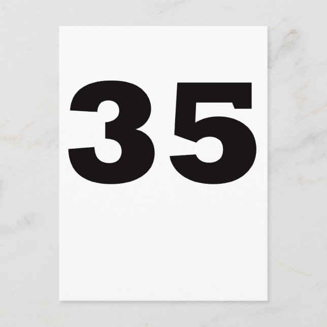 Carte Postale Numéro 35 ! (Devant)