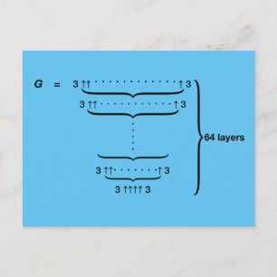CARTE POSTALE "NUMÉRO DE GRAHAM"