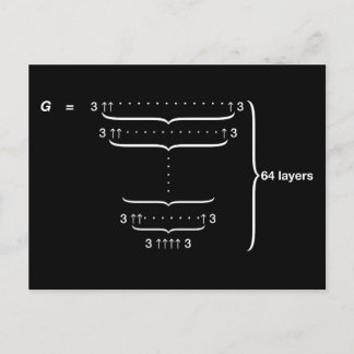 CARTE POSTALE "NUMÉRO DE GRAHAM"