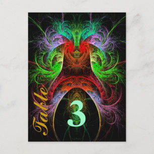 Carte postale Numéro de la table du carnaval