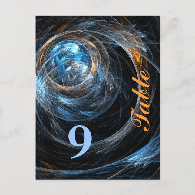 Carte postale Numéro de table autour du monde (Devant)