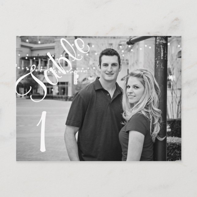 Carte Postale Numéro de tableau (Devant)