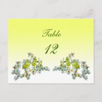 Numéro de tableau Floral Jaune