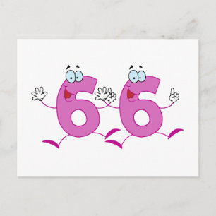 Carte Postale Numéro heureux 66