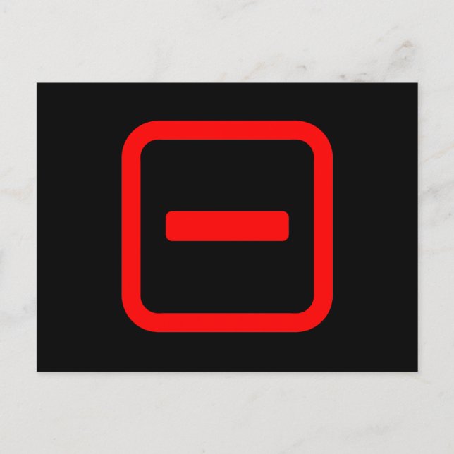 Carte Postale Numéro un japonais 一 【Ichi】 Kanji (Devant)