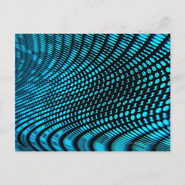 Carte Postale Numéros binaires (Devant)