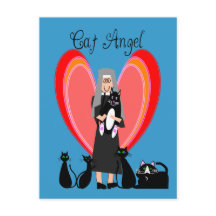 Nun Cat Angel Art Cadeaux