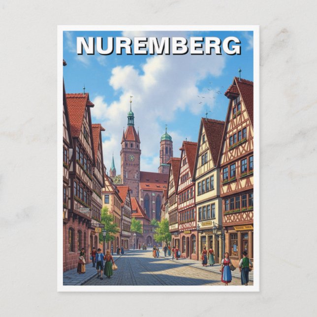 Carte Postale Nuremberg Allemagne Travel (Devant)