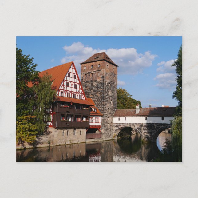 Carte Postale Nuremberg bridge, Germany (Devant)
