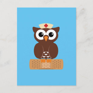Carte Postale Nurse Owl