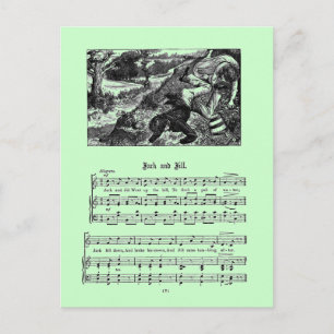 Carte Postale Nursery Rhyme Jack et Jill