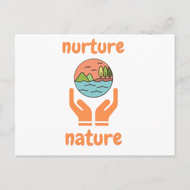 Carte Postale Nurture de la nature, citations de vie  (Devant)