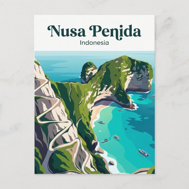 Carte Postale Nusa Penida Indonésie (Devant)