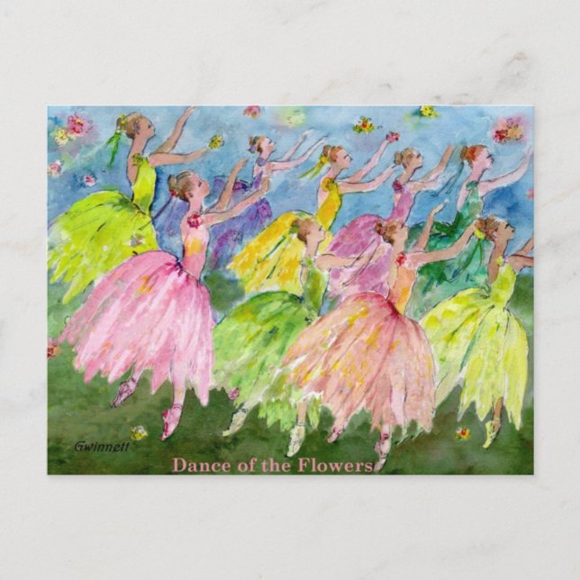 Carte Postale Nutcracker Dance of the Flowers (Devant)